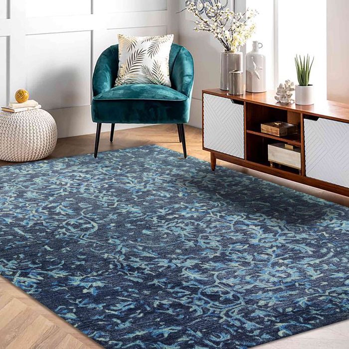 Handtufted Carpet - Azure Tranquility by home decor centro