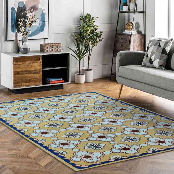 Handmade carpet floral design by home decor centro