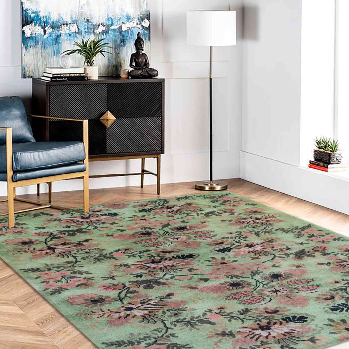 Flower pattern handtufted carpet by home decor centro