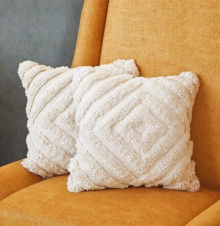 Designer tufted cushion cover by Home Decor Centro