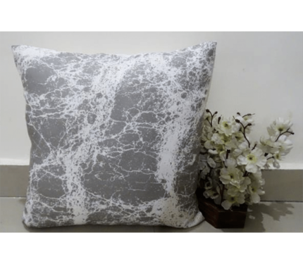 Designer grey white cushion cover