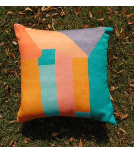 Designer multicolored abstract cushion cover